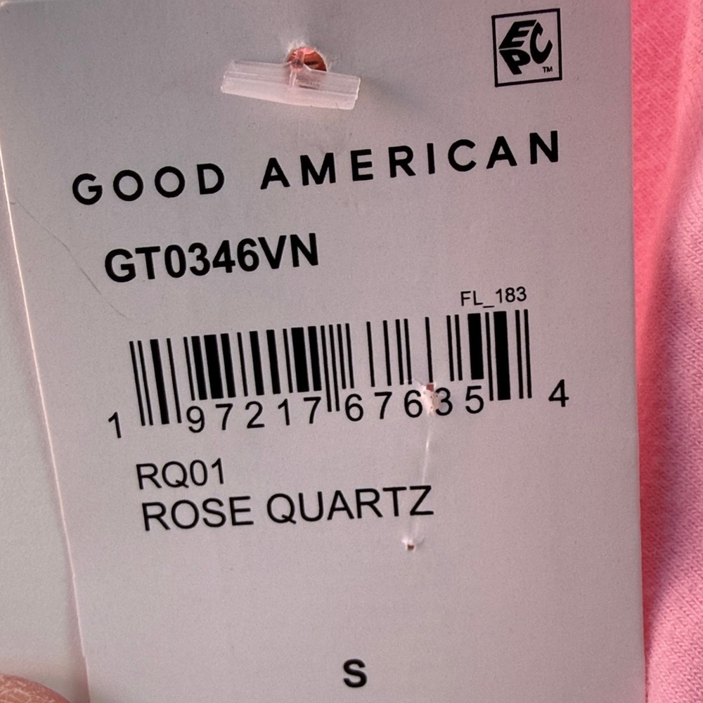 Good American Soft Pink Crop Top - Picture 2 of 3
